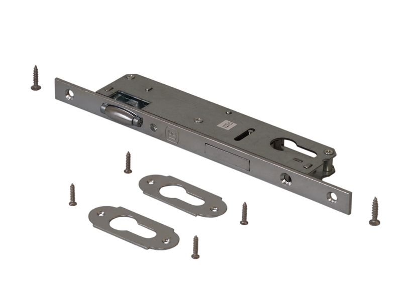 Замок однозапорный с ригелем и роликовой защёлкой Elementis 155 PZ/F16/35. Рис. 1 Замок однозапорный с ригелем и роликовой защёлкой Elementis 155 PZ/F16/35. Рис. 1