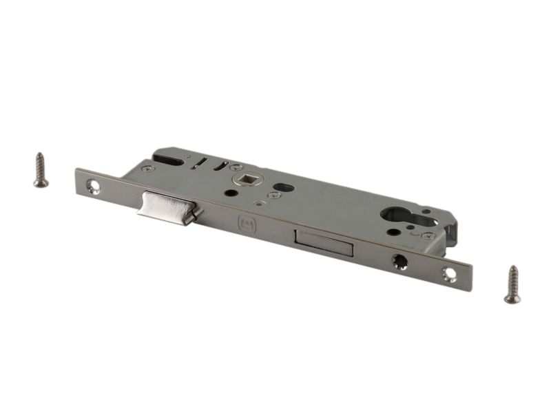 Замок однозапорный с ригелем и фалевой защёлкой Elementis 9240/PZ/F16/40/92/8. Рис. 1