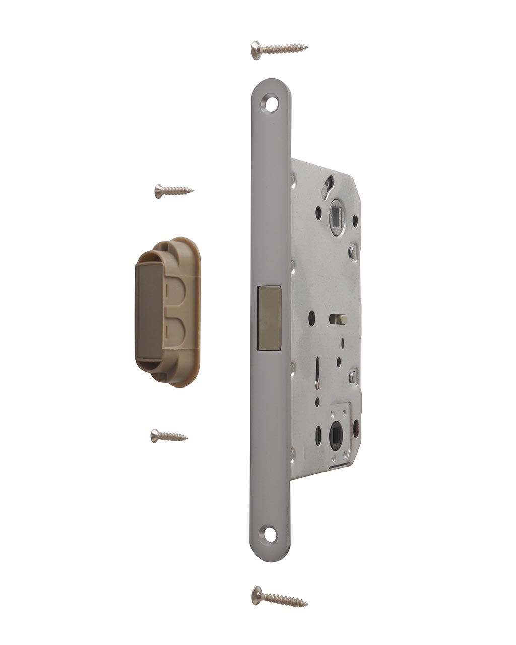 Замок магнитный MAXBAR с ответной планкой, 50x96x18, для сантехнических узлов , универсальный, с ответной планкой, хром матовый. Рис. 2 Замок магнитный MAXBAR с ответной планкой, 50x96x18, для сантехнических узлов , универсальный, с ответной планкой, хром матовый. Рис. 2