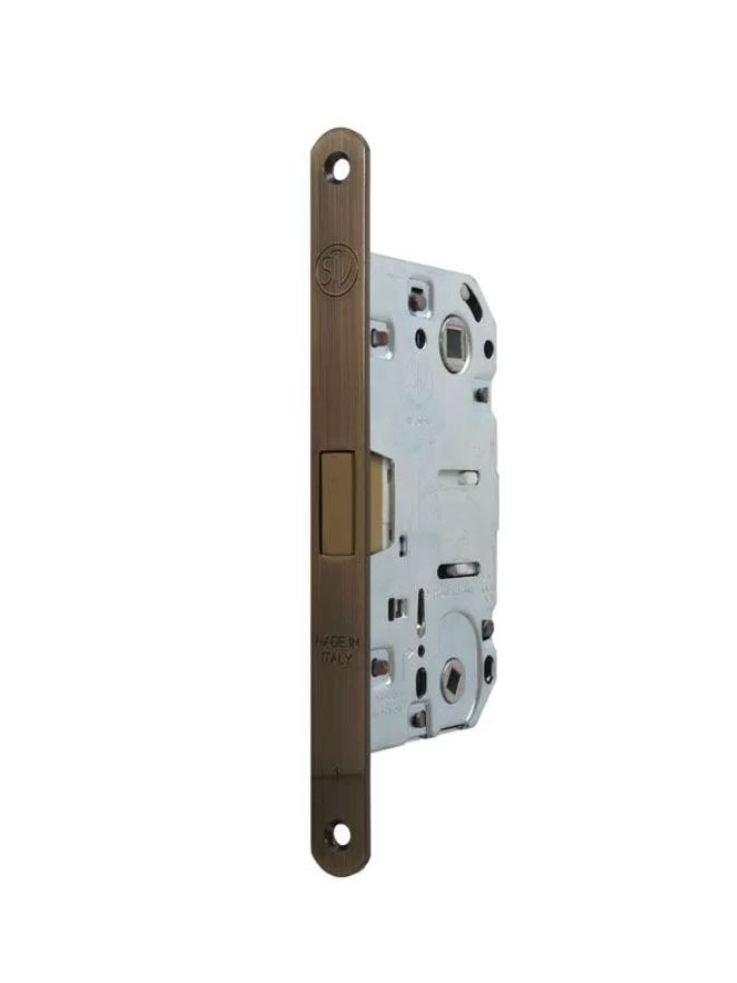 Замок магнитный WC 50x8x96x6 штульп овал 18 мм, бронза с ответной планкой W7 и винтами. Рис. 1 Замок магнитный WC 50x8x96x6 штульп овал 18 мм, бронза с ответной планкой W7 и винтами. Рис. 1