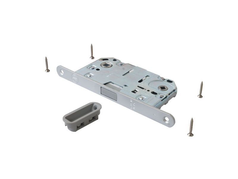 Замок магнитный WC 50x8x96x6 штульп овал 18 мм, хром матовый с ответной планкой W7 и винтами. Рис. 3 Замок магнитный WC 50x8x96x6 штульп овал 18 мм, хром матовый с ответной планкой W7 и винтами. Рис. 3