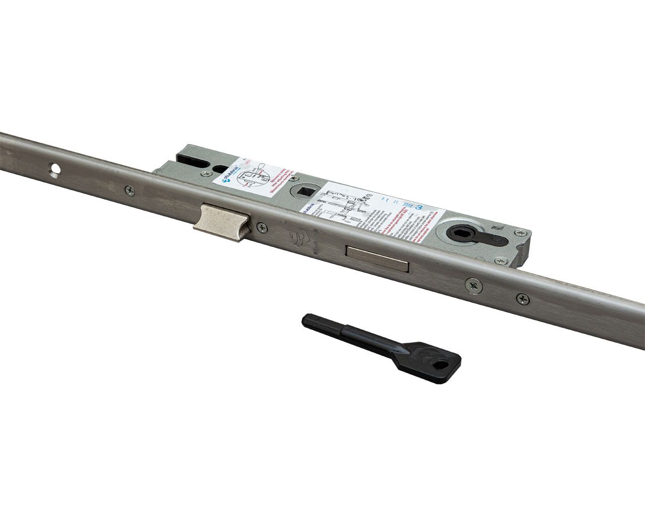 Замок многозапорный, привод от ключа, фалевая защёлка, D=34, U7, м/о 92, L=2200 мм, 3045.30.10/P. Рис. 2