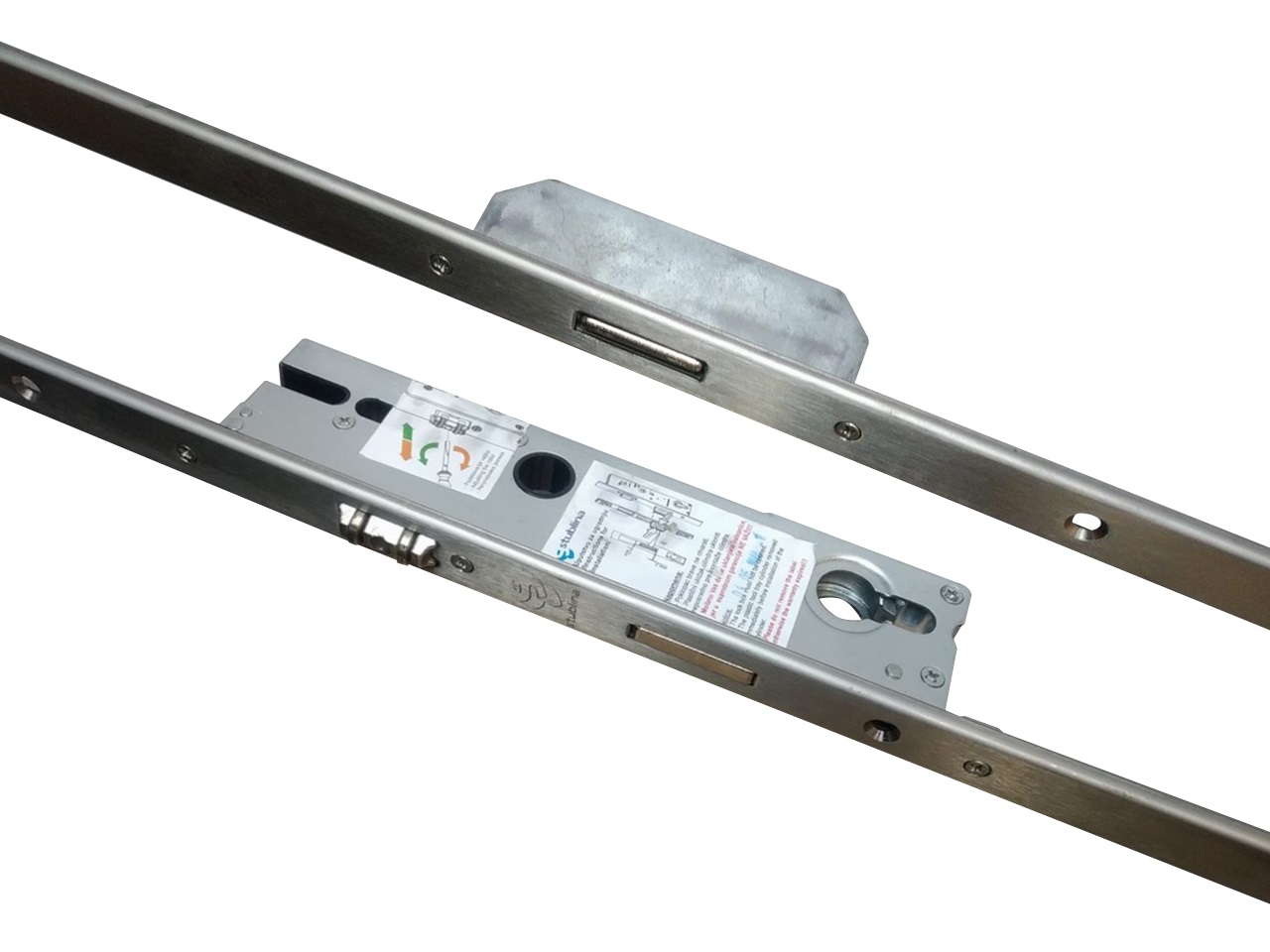 Замок многозапорный, привод от ключа, роликовая защёлка, D=34, U5, L=2200 мм, 3046.35.10/P. Рис. 1 Замок многозапорный, привод от ключа, роликовая защёлка, D=34, U5, L=2200 мм, 3046.35.10/P. Рис. 1