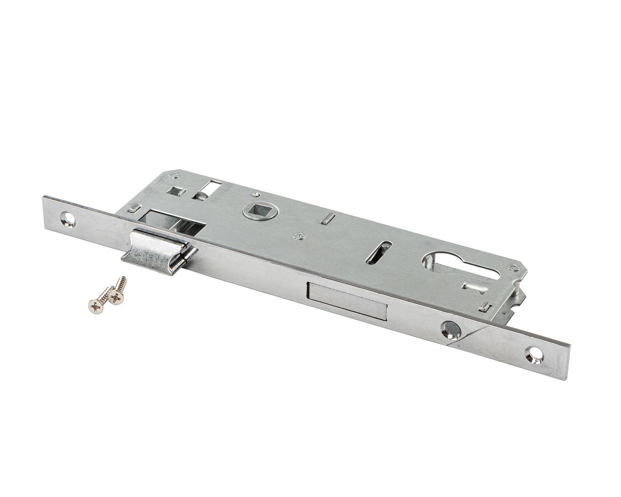 Замок однозапорный с ригелем и фалевой защёлкой, F16/35/85/8. Рис. 1