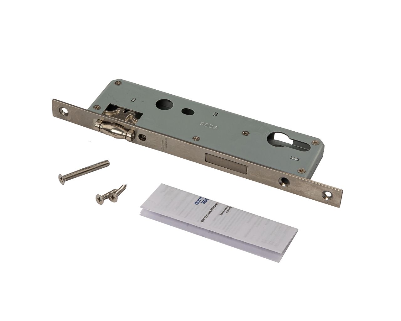 Замок однозапорный с ригелем и роликовой защёлкой Dorma 930a с рол.защелкой 92/35/8 F=16. Рис. 1