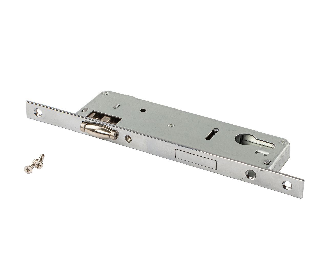 Замок однозапорный с ригелем и роликовой защёлкой, F16/35/92/8. Рис. 1 Замок однозапорный с ригелем и роликовой защёлкой, F16/35/92/8. Рис. 1