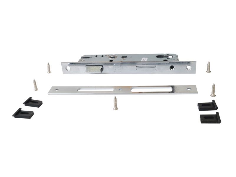 Замок ELEMENTIS ригель с защелкой, ответная планка, 4 подкладки, 24-92/35/8. Рис. 2