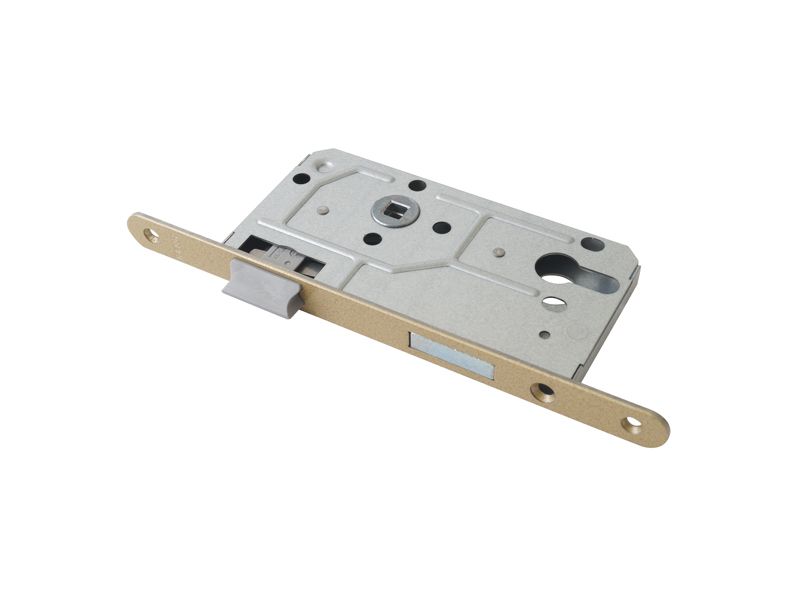 3330996 Замок с ригелем и фалевой защелкой, дорнмасс 55 мм, межосевое расстояние 72 мм, ширина штульпа 18 мм, под профильный цилиндр, левый, бронза. Рис. 1 3330996 Замок с ригелем и фалевой защелкой, дорнмасс 55 мм, межосевое расстояние 72 мм, ширина штульпа 18 мм, под профильный цилиндр, левый, бронза. Рис. 1