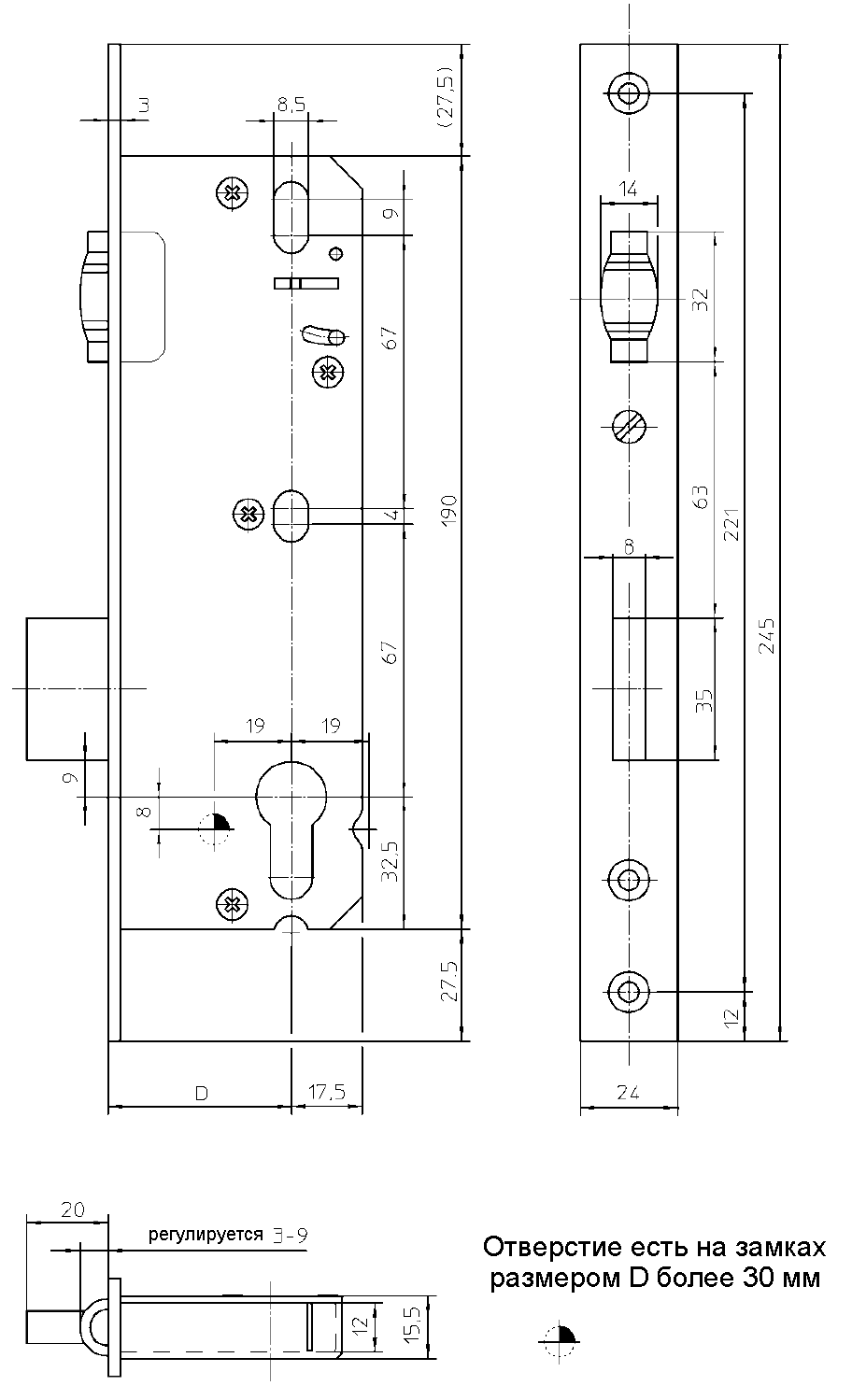Замок с роликом, 51/PZ/F24/30, 3317643. Рис. 2