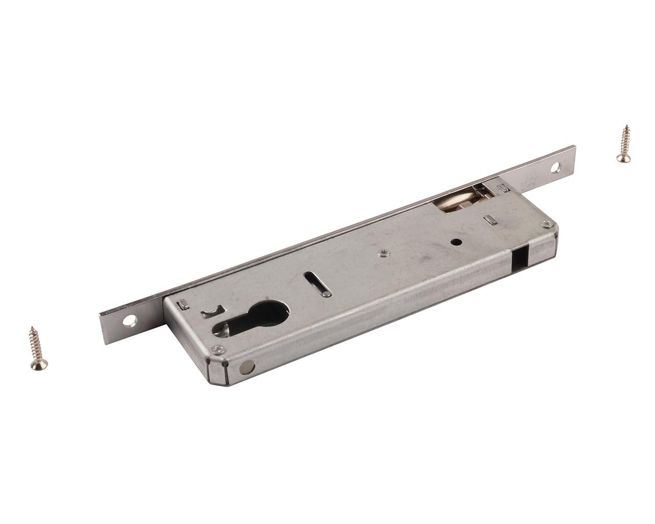 Замок однозапорный с ригелем и роликовой защёлкой Elementis 1592-R/PZ/F16/35/92/8. Рис. 3