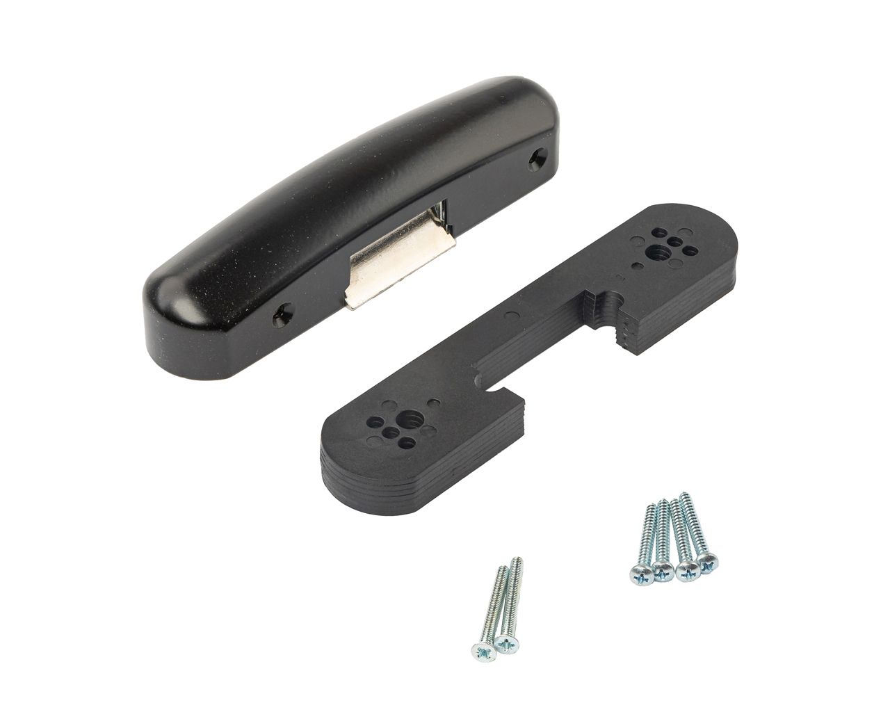 Защелка электромеханическая НО для накладной антипаники, 12V dc, черная. Рис. 1 Защелка электромеханическая НО для накладной антипаники, 12V dc, черная. Рис. 1