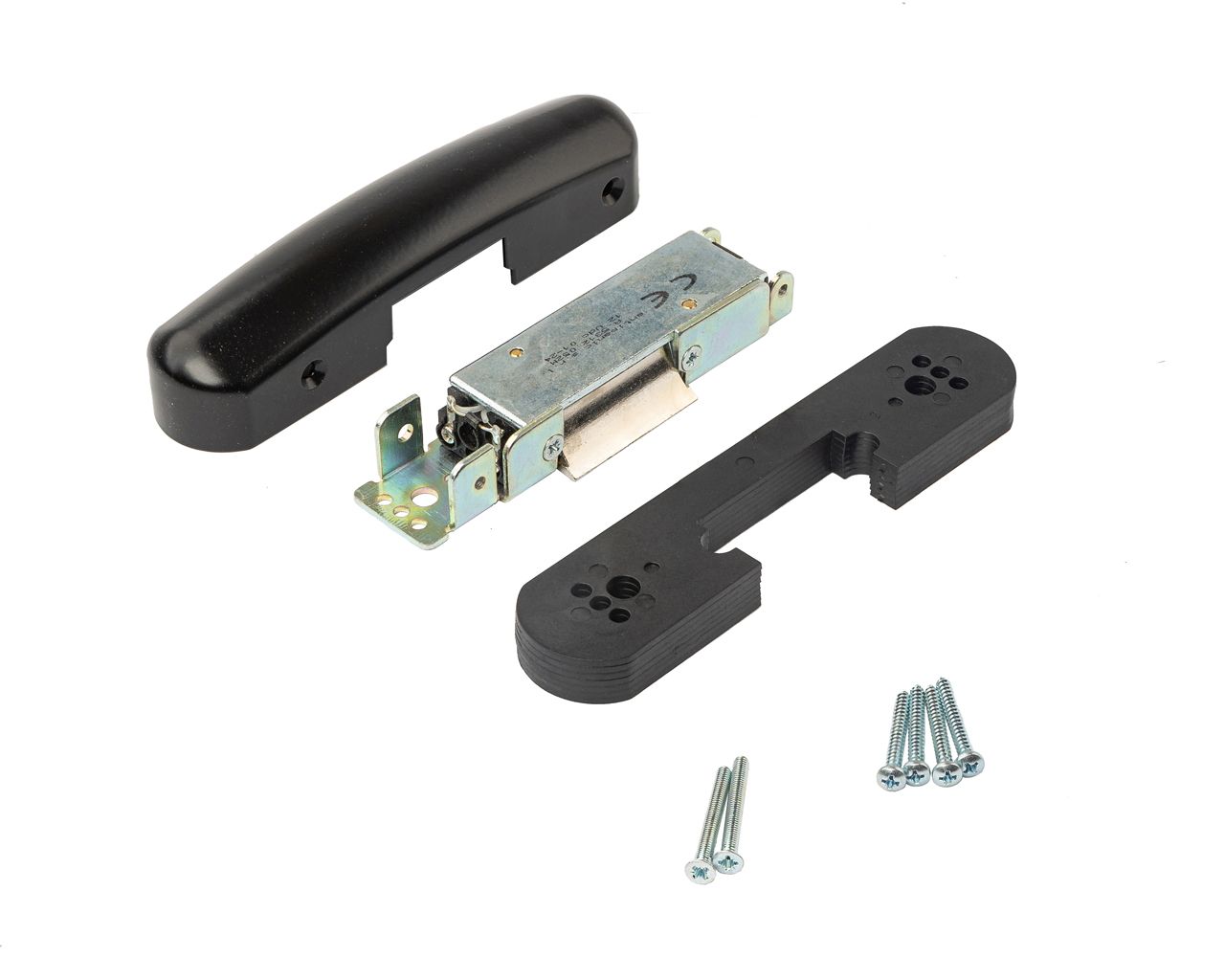 Защелка электромеханическая НО для накладной антипаники, 12V dc, черная. Рис. 2