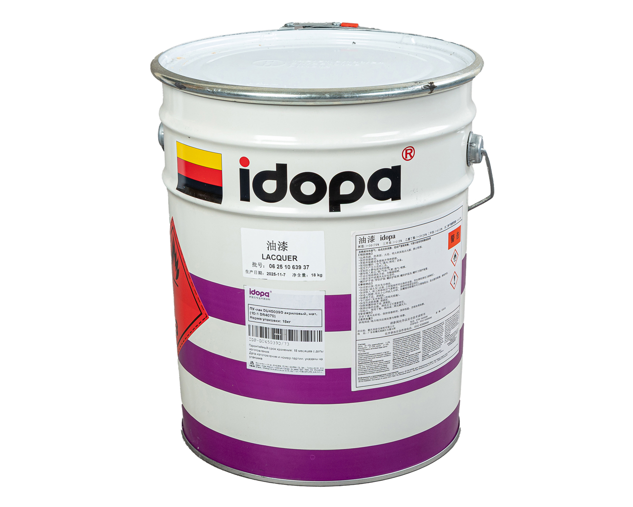 ПУ-лак DU45039D акриловый, матовый (10:1 DR4070). Рис. 1