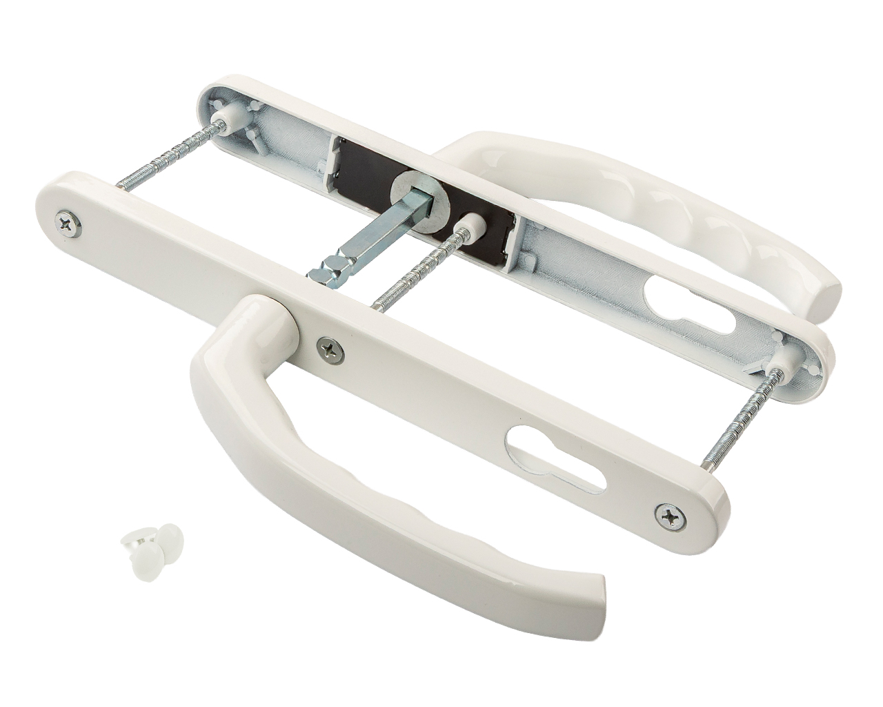 Гарнитур нажимной подпружиненный Персей 28/92 Белый RAL9016. Рис. 2 Гарнитур нажимной подпружиненный Персей 28/92 Белый RAL9016. Рис. 2