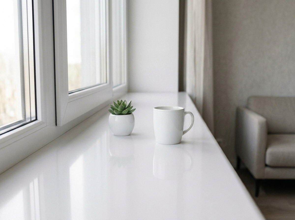 Подоконник древесно-пластиковый Moeller LD S 30 /300/ белый глянец /6,0м/. Рис. 2