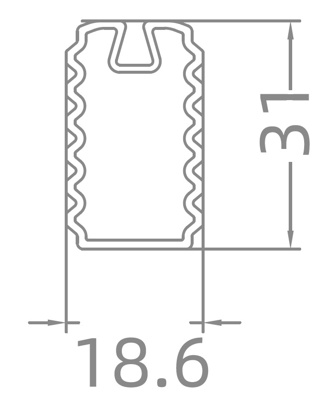 ALPHALUX Bach Штанга прямоугольная L-3000 мм, мокко. Рис. 2