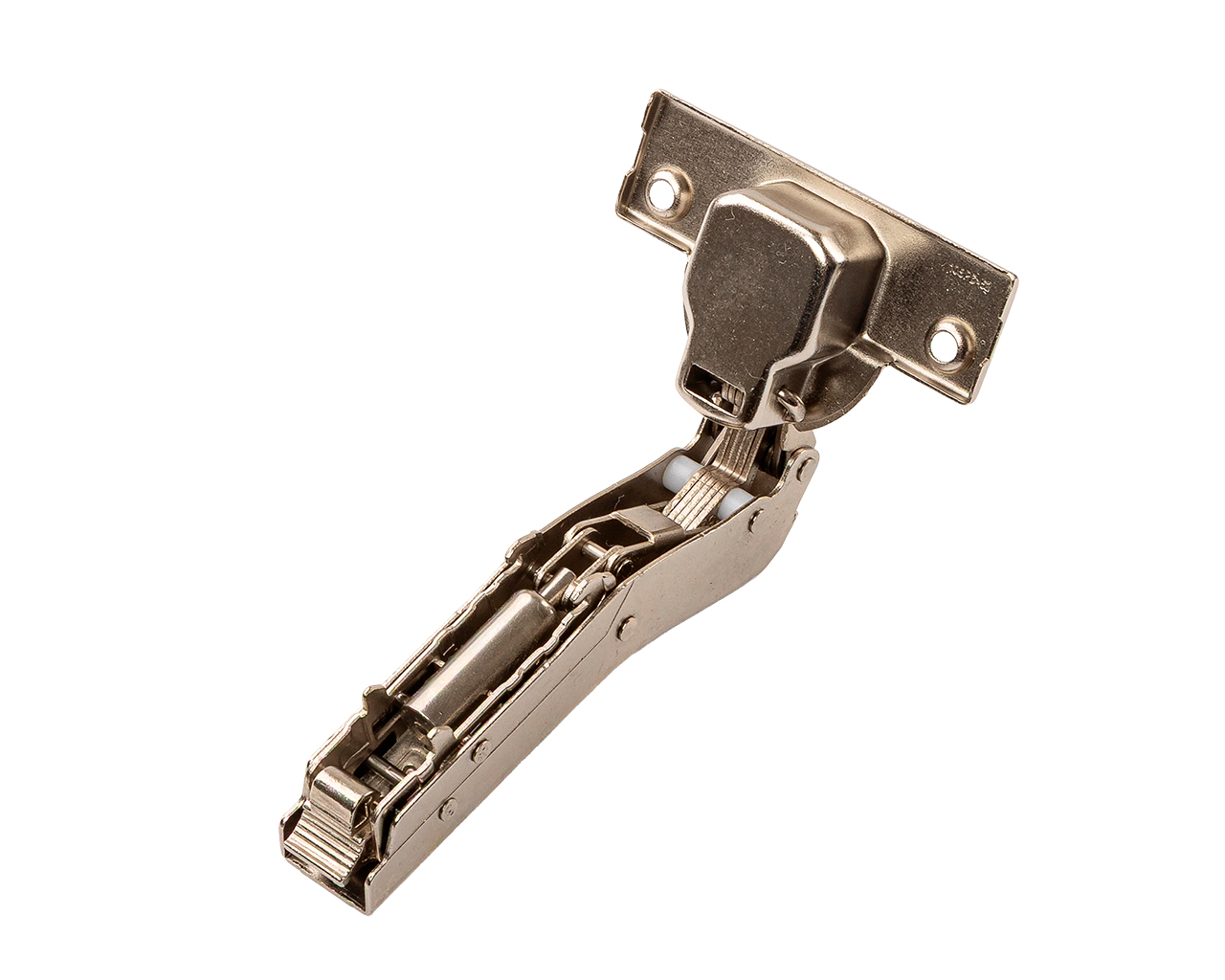 Петля для угловых дверей +45° Alphalux Titan Clip-On, Soft-Close, угол открывания 100°, 52 мм, чашка 35 мм, никель. Рис. 2