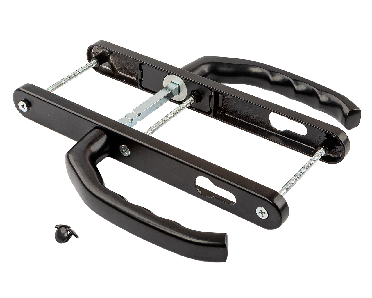 Гарнитур нажимной подпружиненный Персей 28/92 черный RAL9005matt. Рис. 2