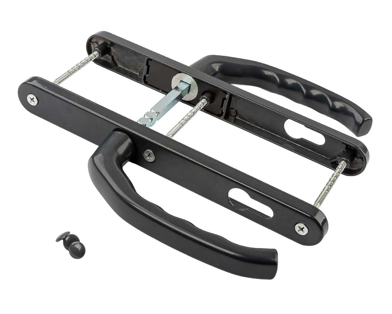 Гарнитур нажимной подпружиненный Персей 28/92 антрацит RAL7016. Рис. 2