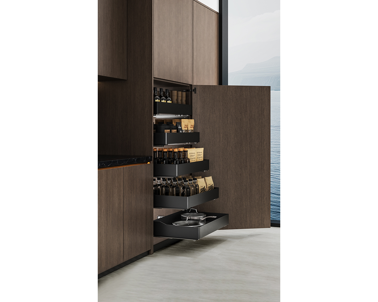 Выдвижная корзина Alphalux Bach в базу 600 мм. Рис. 2 Выдвижная корзина Alphalux Bach в базу 600 мм. Рис. 2