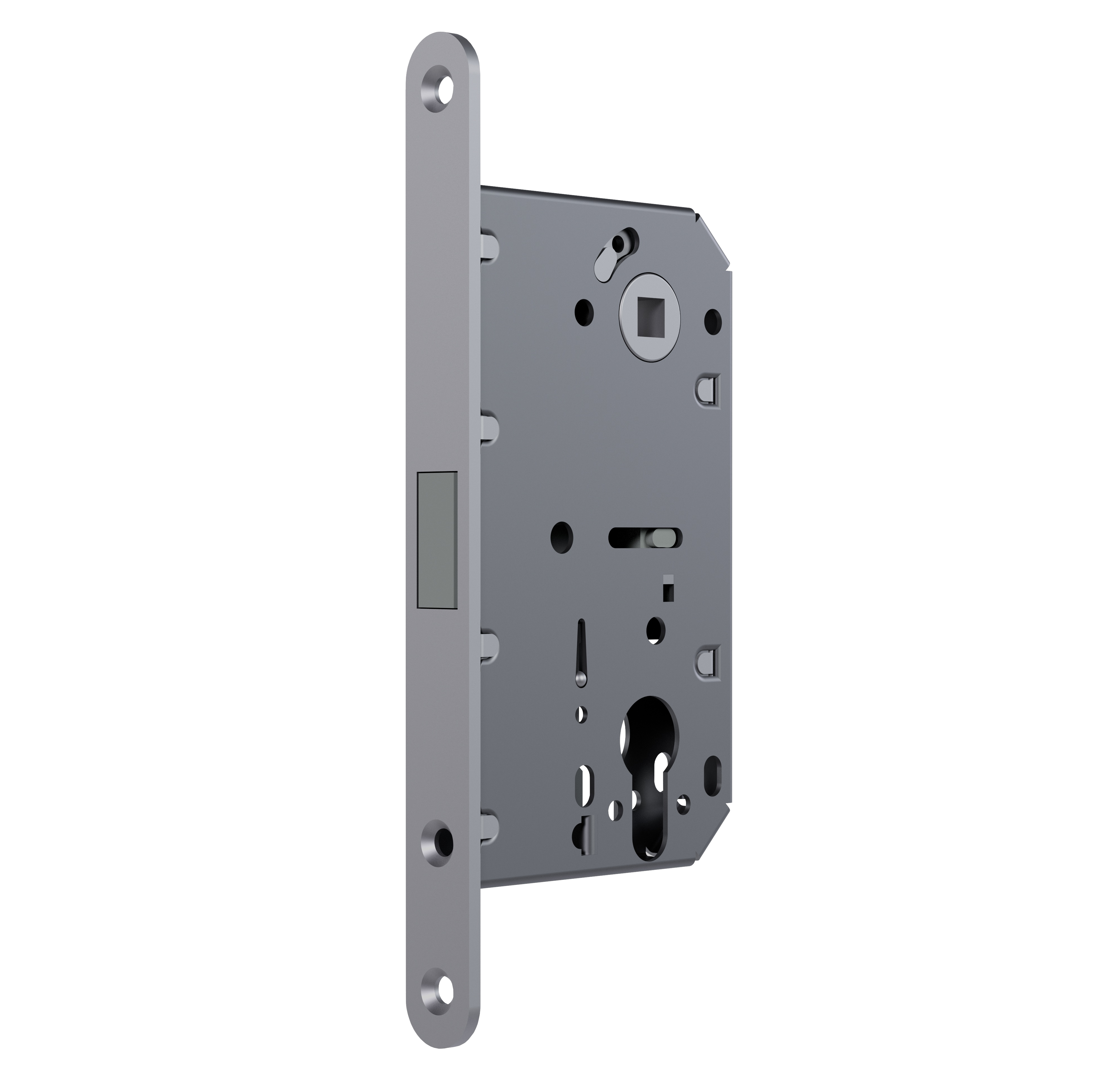 Замок магнитный MAXBAR с ответной планкой, 50x85x18, PZ, универсальный, хром матовый. Рис. 1