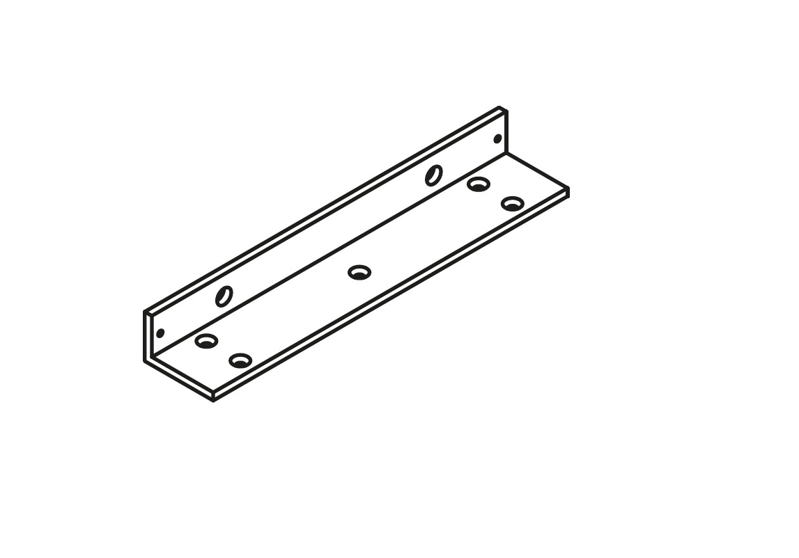 L-кронштейн для EMC 600 ALH и EMC 600-2 ALH, 8010915. Рис. 1