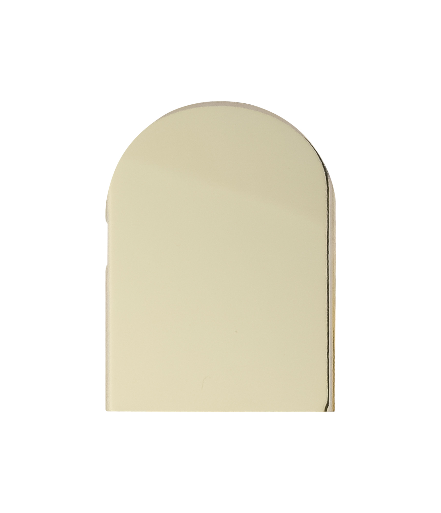 Накладка декоративная для скрытых петель, 120x30 мм, алюминий, золото полированное. Рис. 1