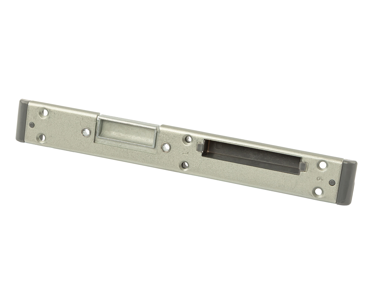 Планка ответная под ригель с фалевой/роликовой защелкой (регулируемая) 9 система, левая. Рис. 1