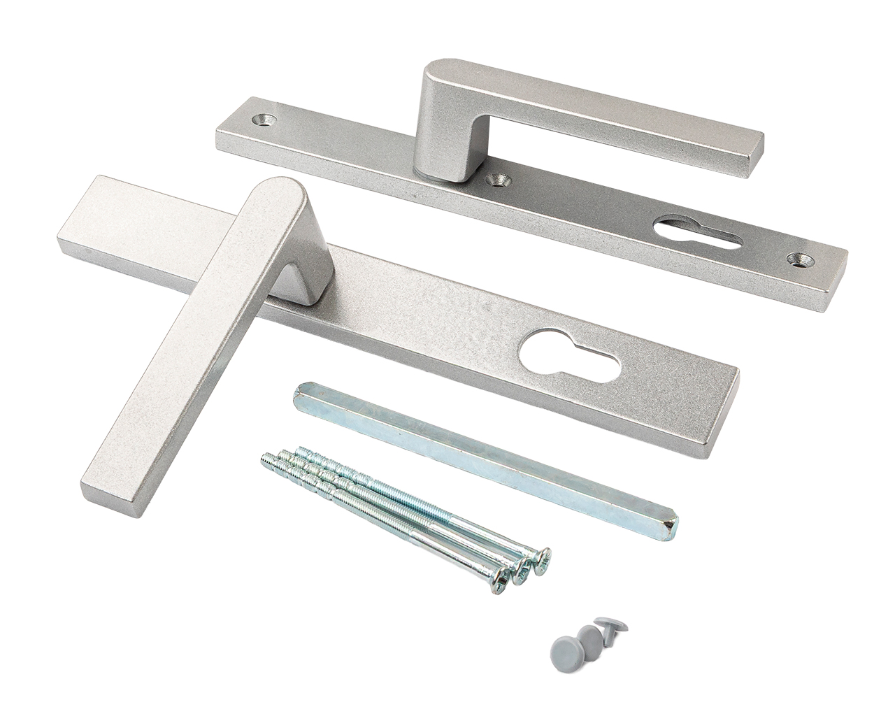 Гарнитур нажимной подпружиненный 32/92 (3 винта), серебр.. Рис. 1