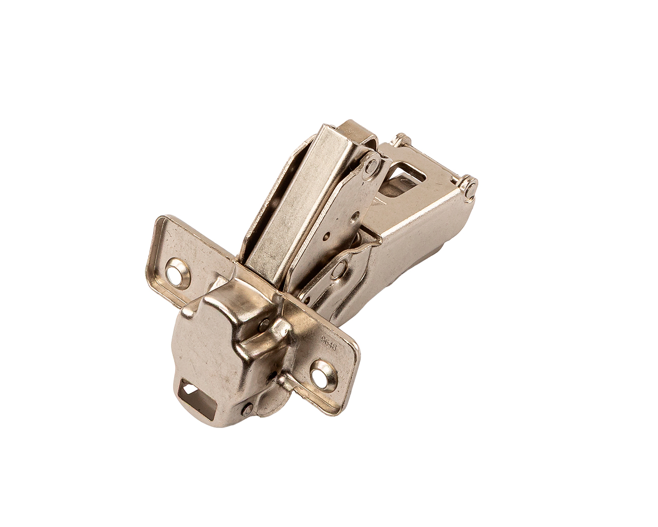 Петля для накладных дверей Alphalux Clip-On, Soft-Close, угол открывания 155°, 48 мм, чашка 35 мм, никель. Рис. 3