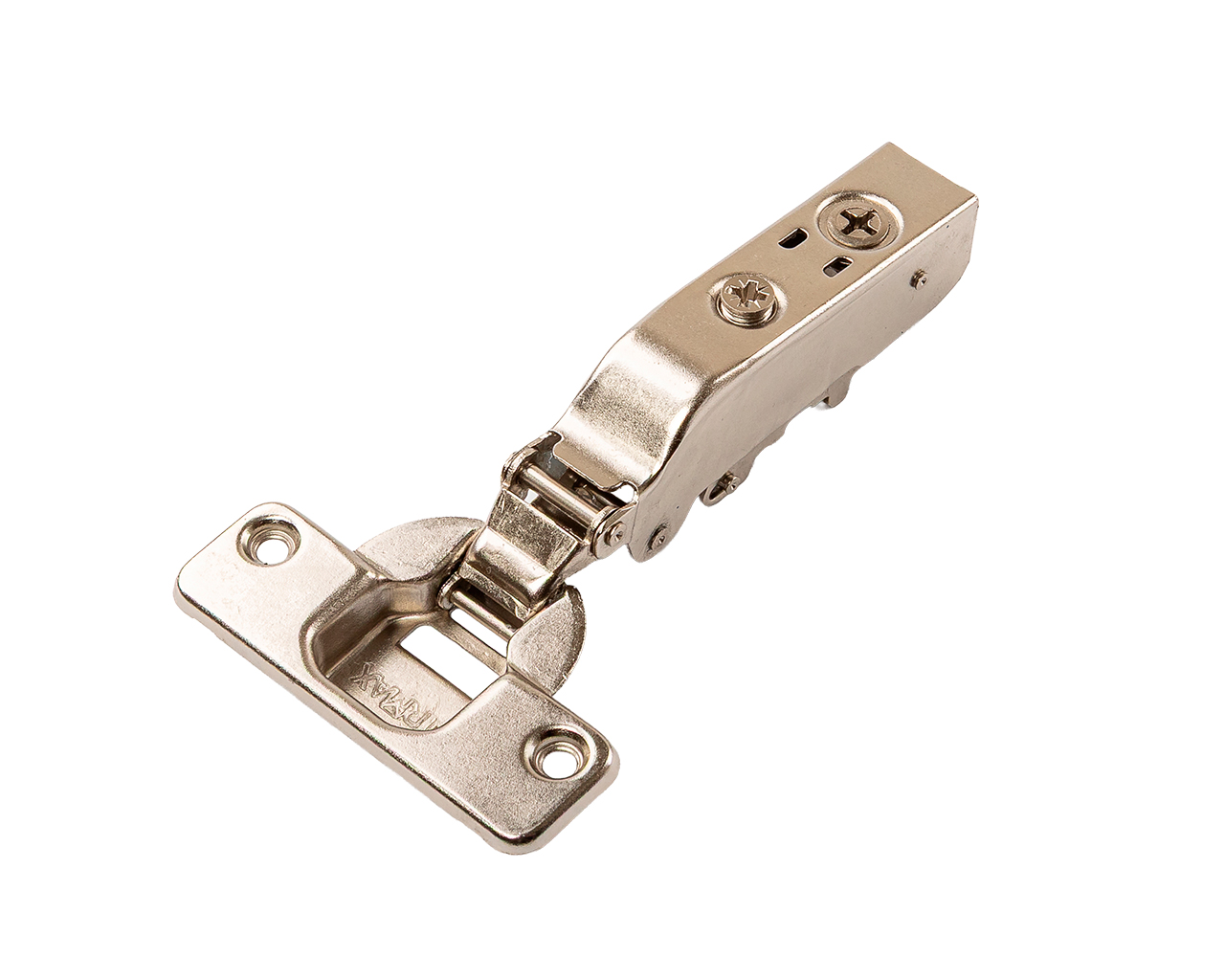 Петля для тонких (10-20 мм) накладных дверей Firmax Advanced PLUS, без пружины, Anyway Click-On, угол открывания 110°, 52 мм. Рис. 1