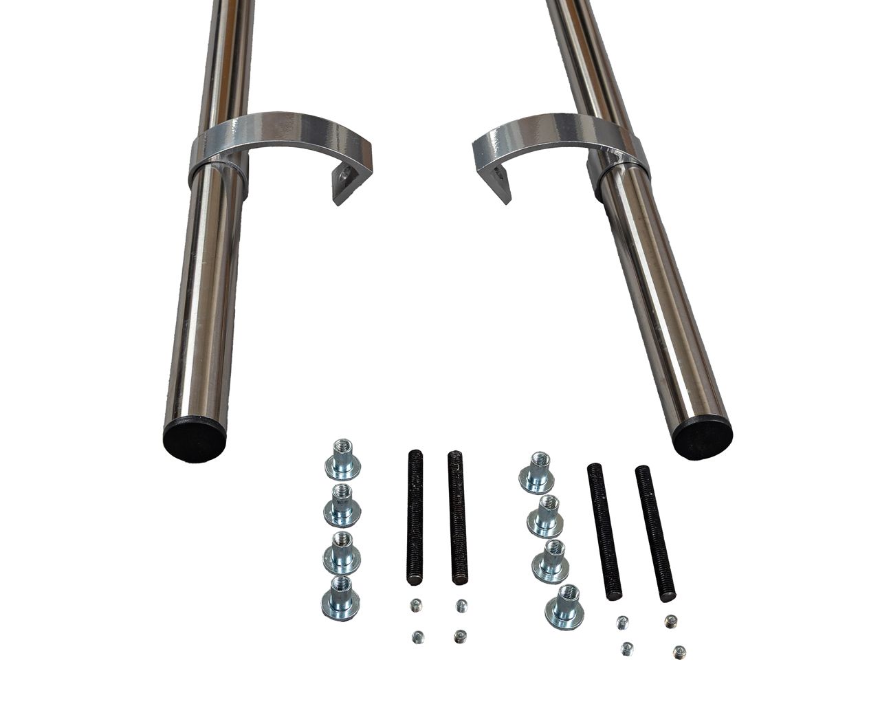 Ручка двустор., полиров. нерж. сталь, L=1800, 4 кроншт. хром краш.. Рис. 3