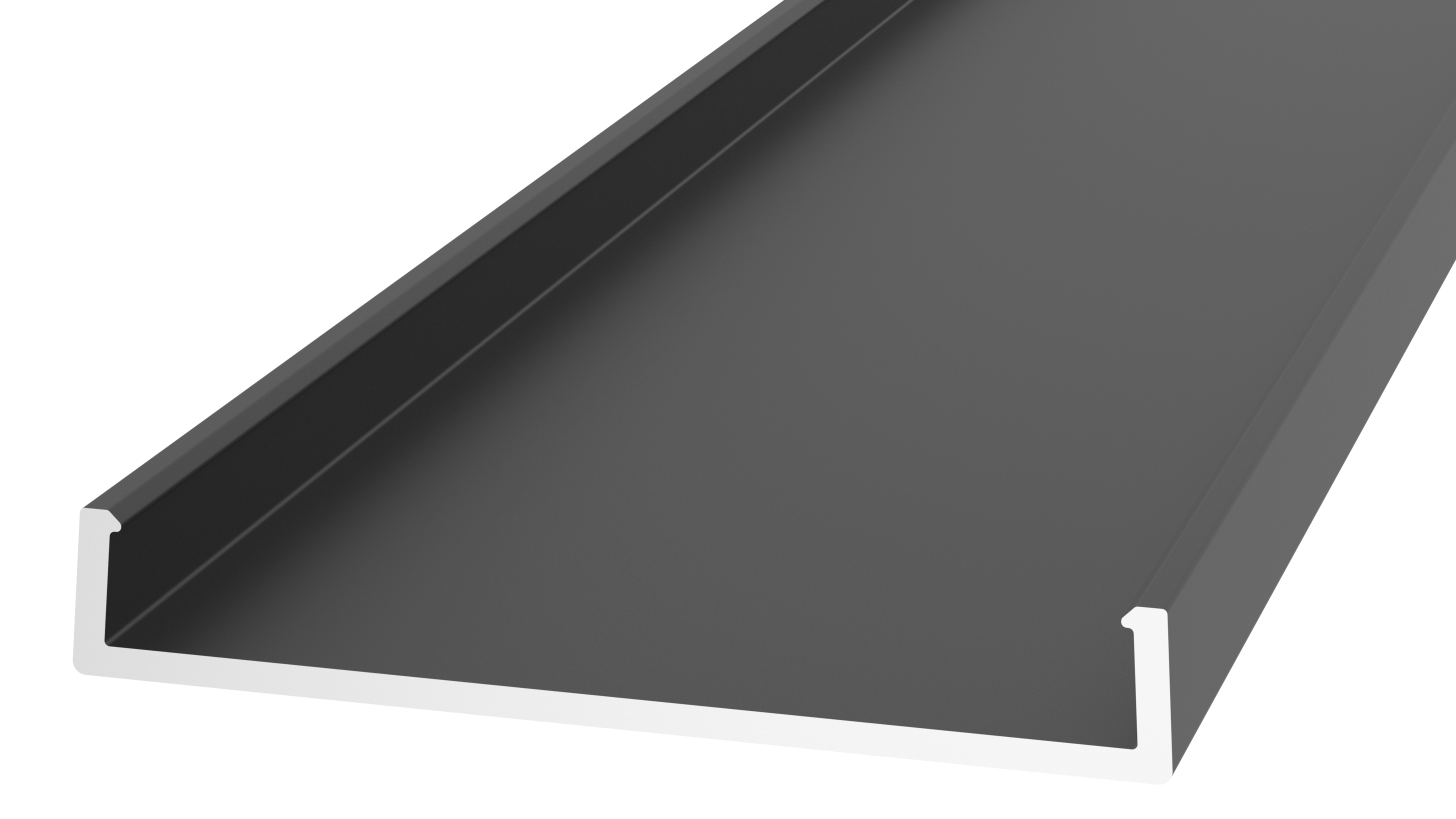 Профиль кромка дверного полотна, алюминий, L=6100 мм, черный. Рис. 1 Профиль кромка дверного полотна, алюминий, L=6100 мм, черный. Рис. 1