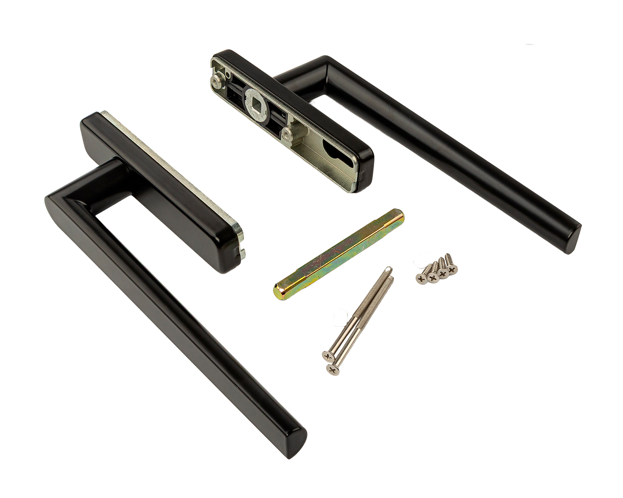 Гарнитур без PZ, длина ручки 250 мм, штифт 10,  L=110, черный, винты М5*88. Рис. 1