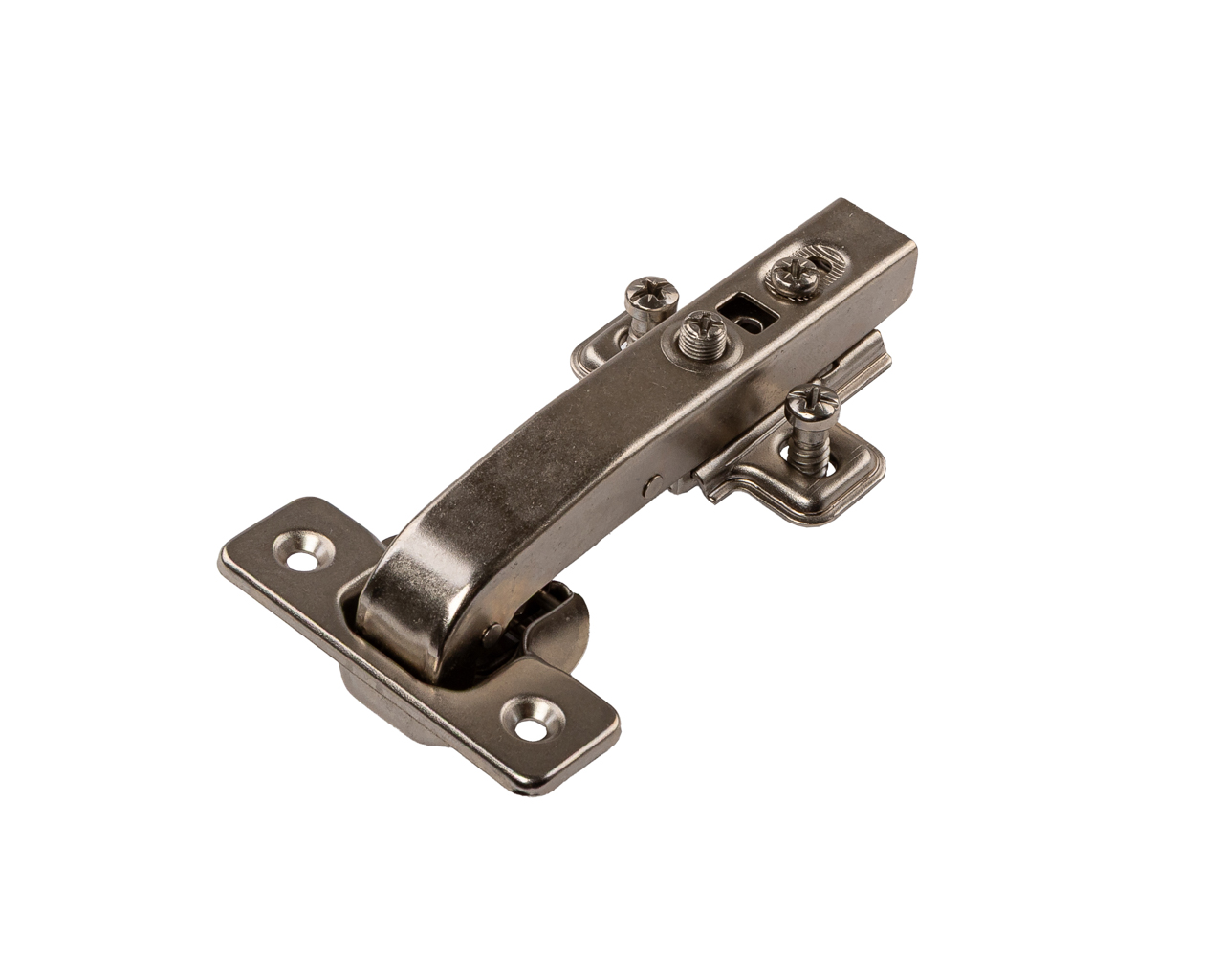 Петля угловая +90 Clip-On с доводчиком, 87 гр, с монтажной планкой H=2 мм в сборе, с предустановленными евровинтами, 45 мм, 35 мм чашка. Рис. 3