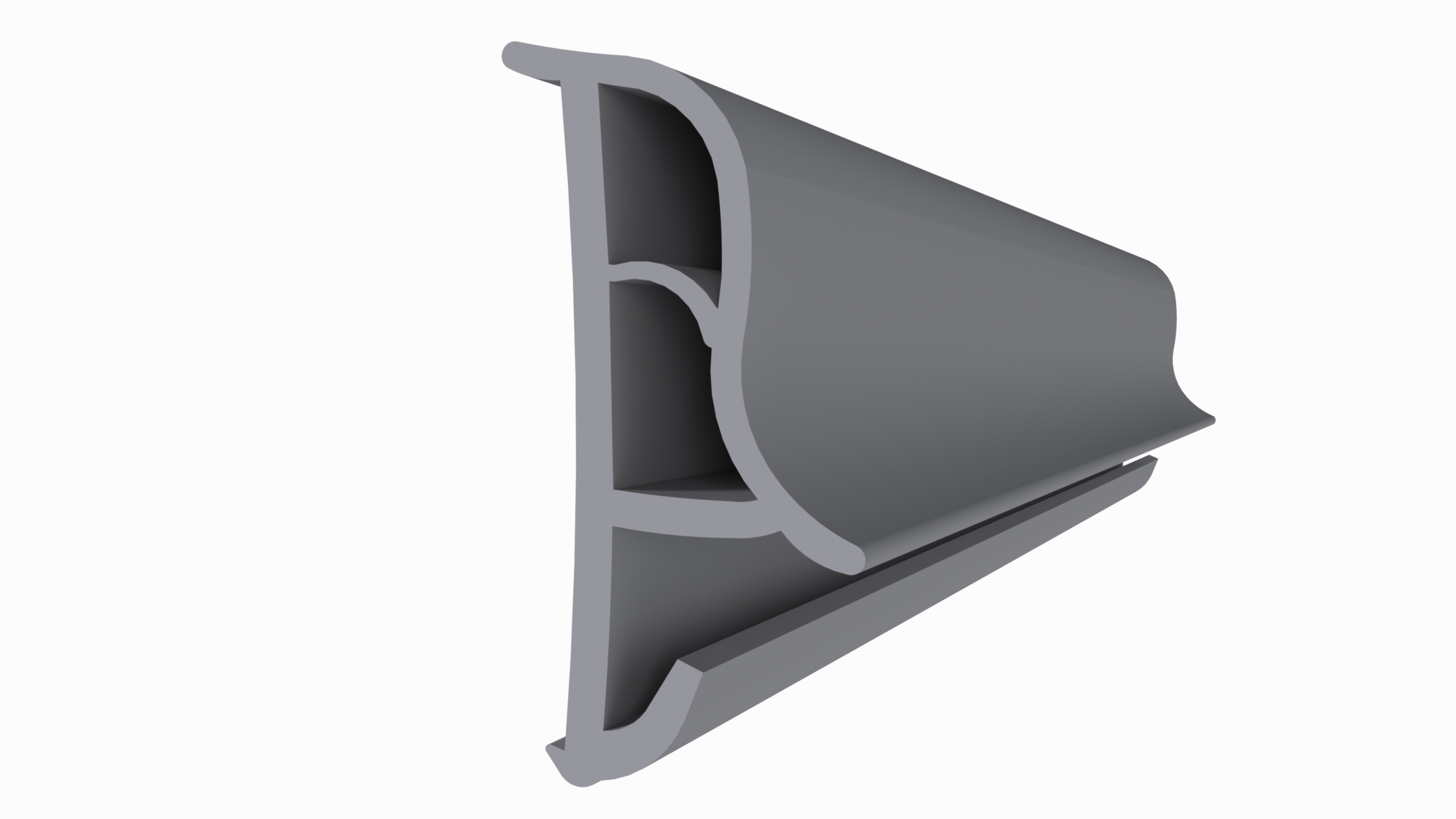 Уплотнитель контурный для межкомнатных дверей DEVENTER, ТЭП, цинковый-серый RAL 7005