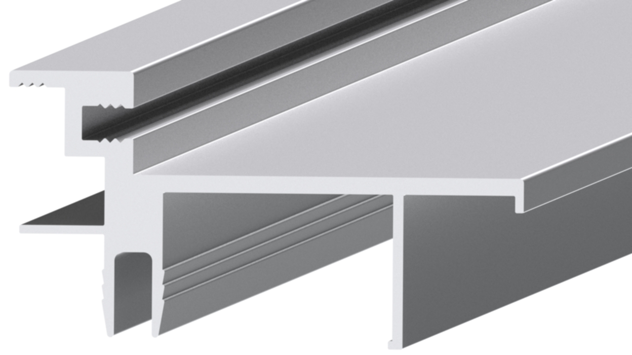 Профиль дверной коробки К.60, алюминий, L=5300 мм, анодированный, цвет серебро. Рис. 1