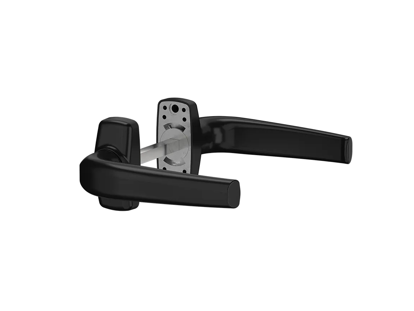 Гарнитур нажимной Merkury для алюминиевых или ПВХ-профилей Черный