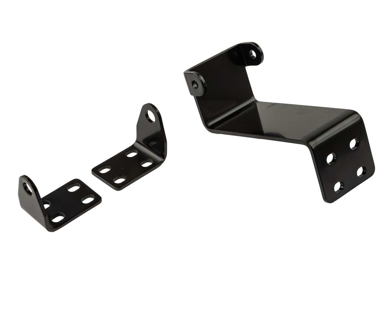 Комплект креплений для монтажа приводов PRO Синхро (нижнеподвесное, внутрь), черный. Рис. 1