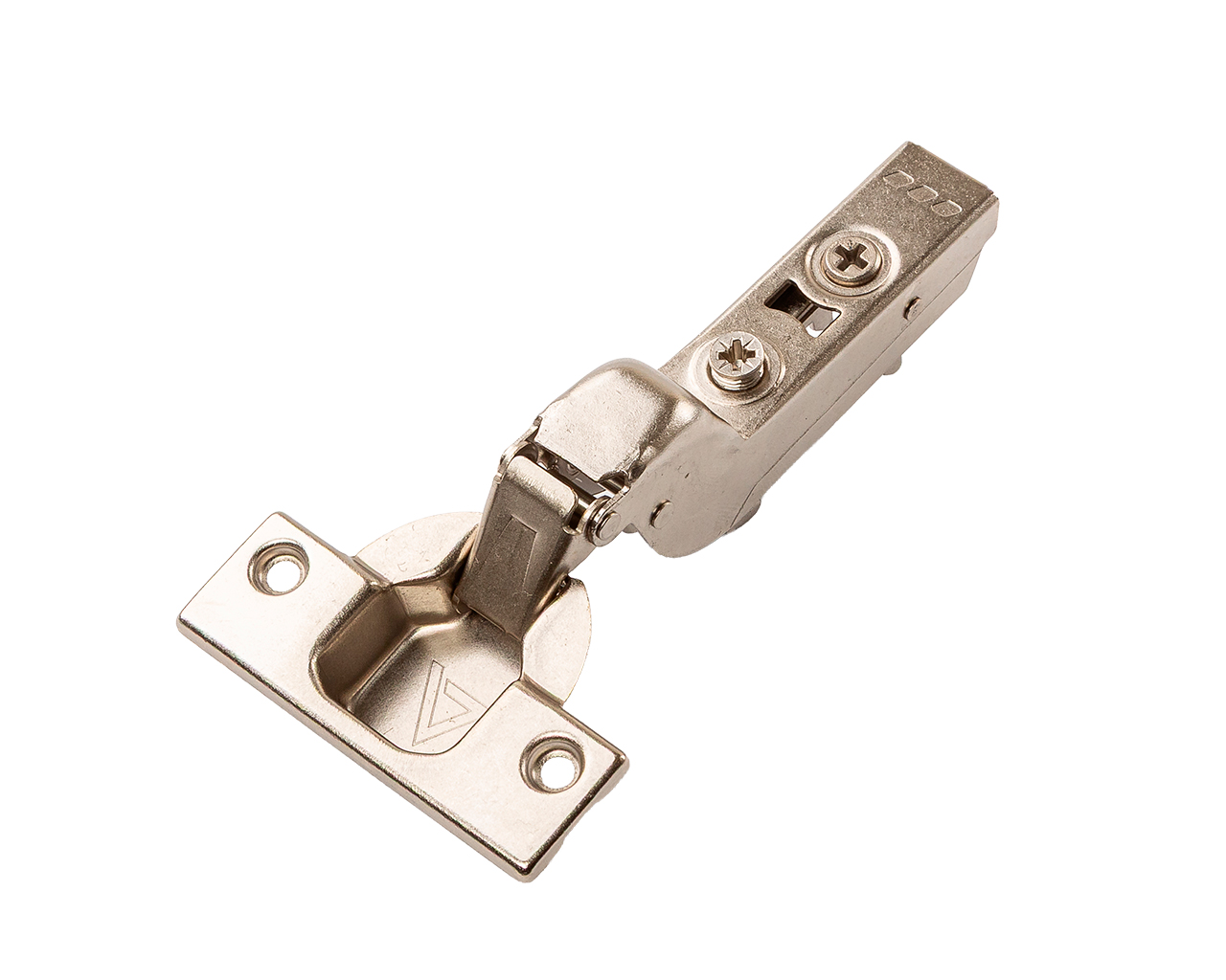 Петля для вкладных дверей Alphalux Titan Clip-On, без пружины, угол открывания 100°, 48 мм, чашка 35 мм, никель. Рис. 1