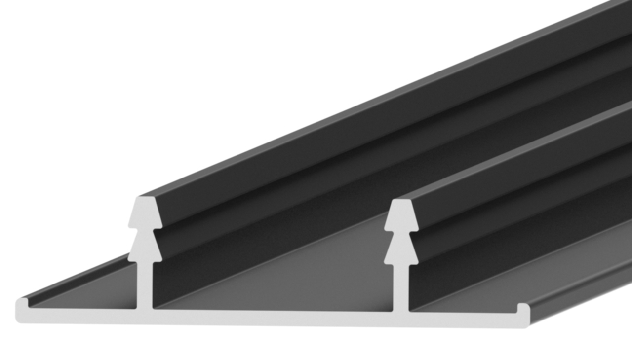 Профиль кромка дверного полотна, алюминий, L=6100 мм, черный. Рис. 1 Профиль кромка дверного полотна, алюминий, L=6100 мм, черный. Рис. 1