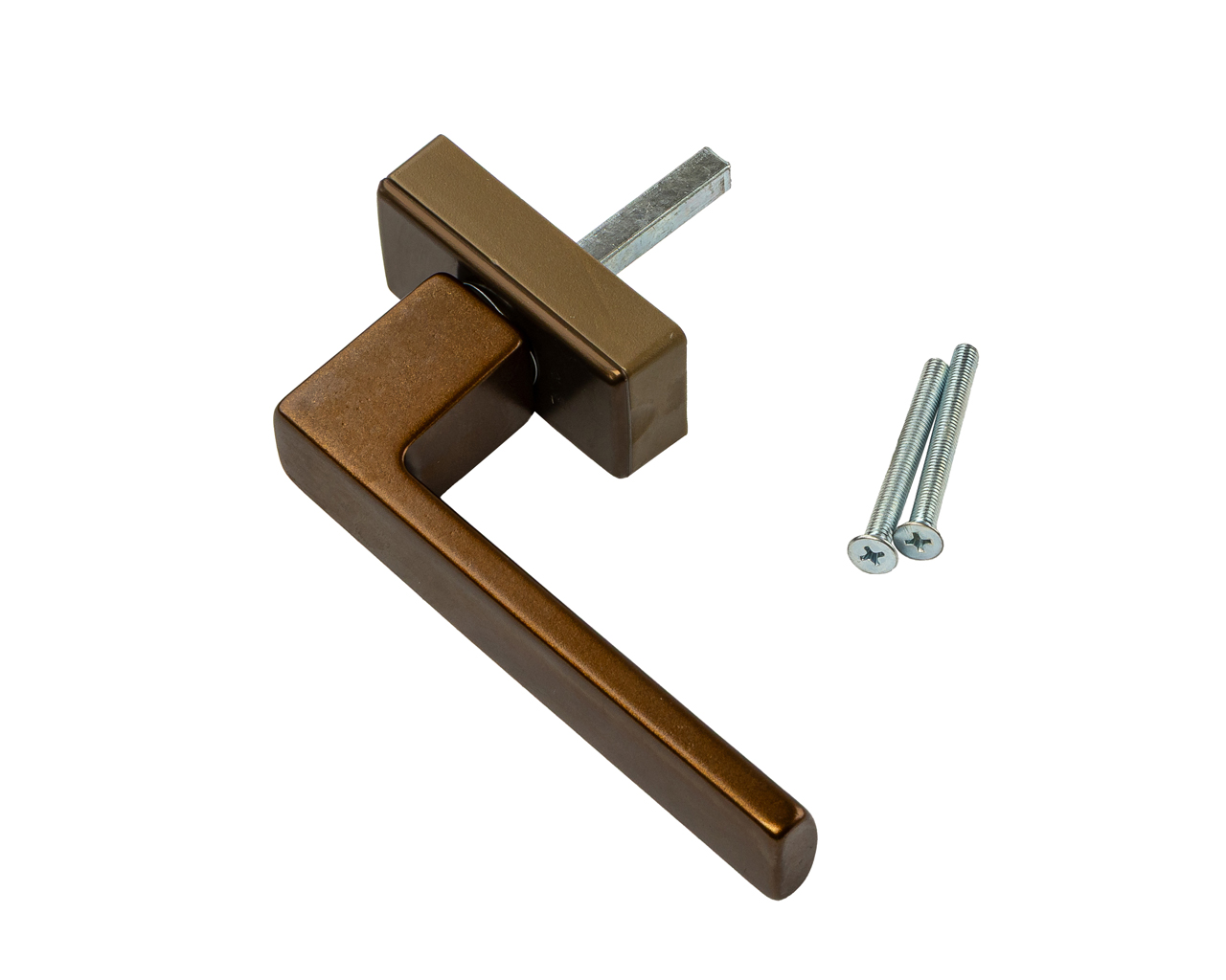 Ручка оконная Internika RIO, 38 мм, 45°, 2 винта, бронза. Рис. 1