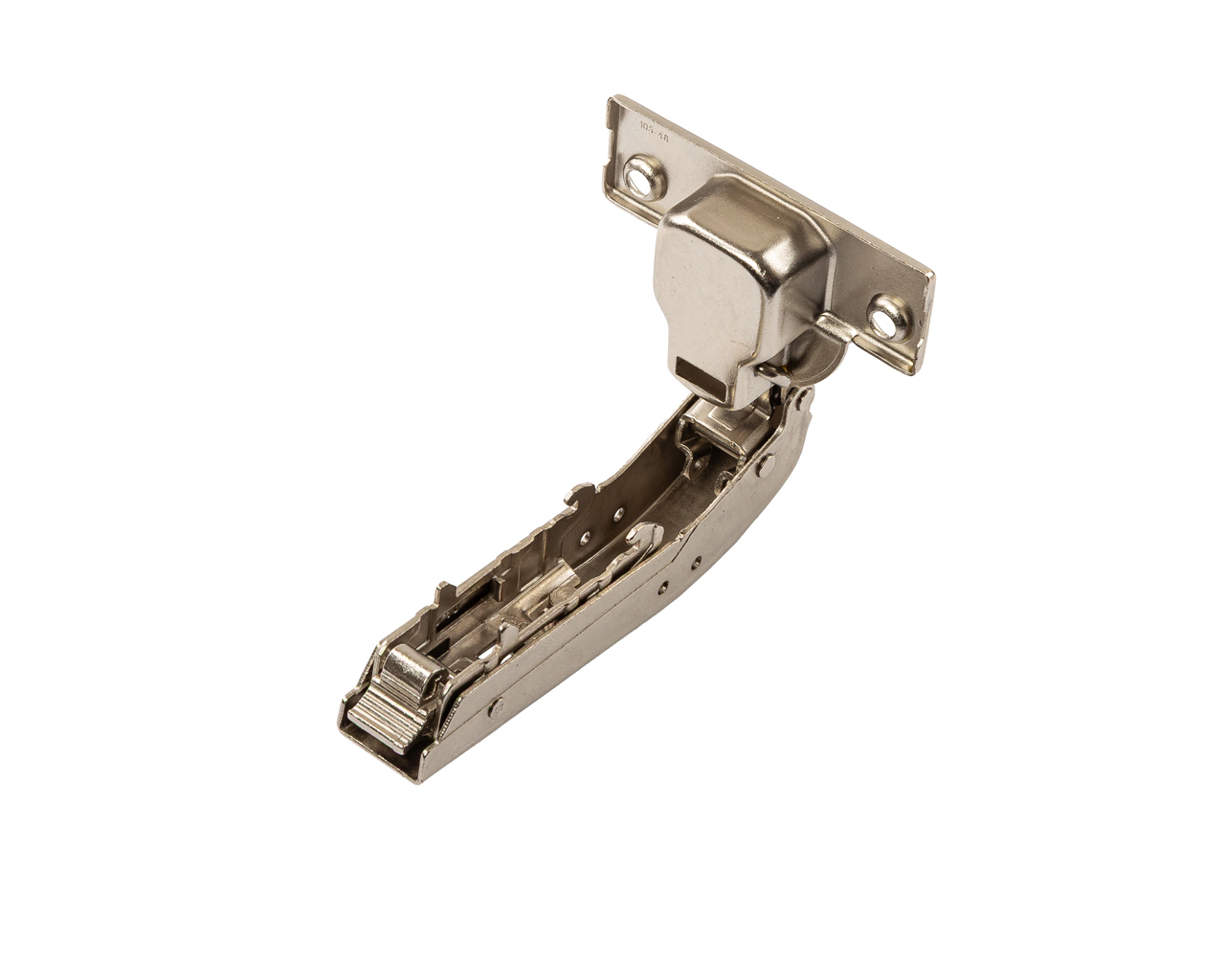 Петля для Угловых +90 дверей Alphalux Clip-On, Soft-Close, с евровинтами 6,3*10 мм в чашке, угол открывания 100°, 52 мм, чашка 35 мм, никель. Рис. 3 Петля для Угловых +90 дверей Alphalux Clip-On, Soft-Close, с евровинтами 6,3*10 мм в чашке, угол открывания 100°, 52 мм, чашка 35 мм, никель. Рис. 3
