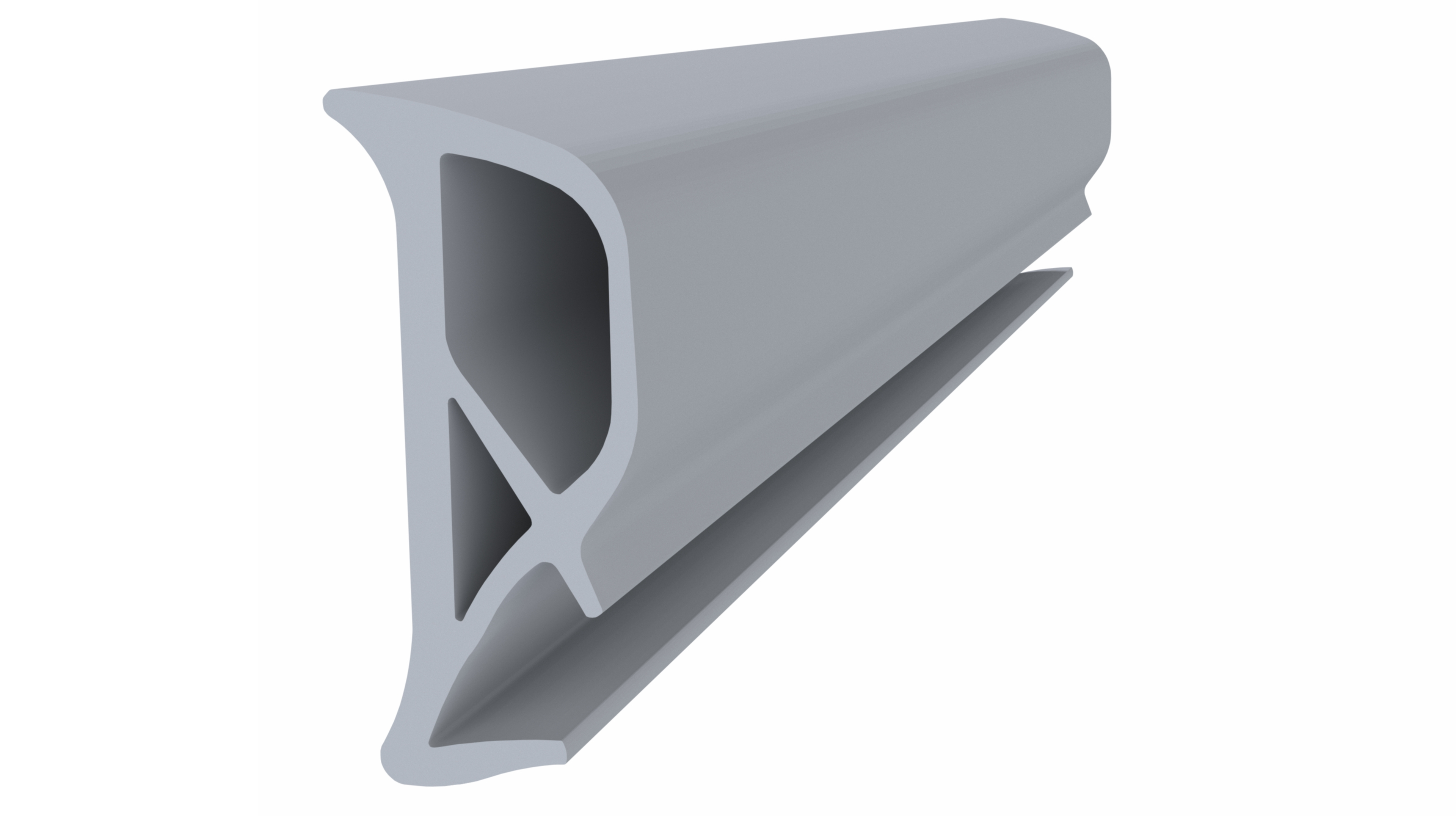 Уплотнитель контурный для межкомнатных дверей ELEMENTIS, ТЭП, светло-серый. Рис. 1