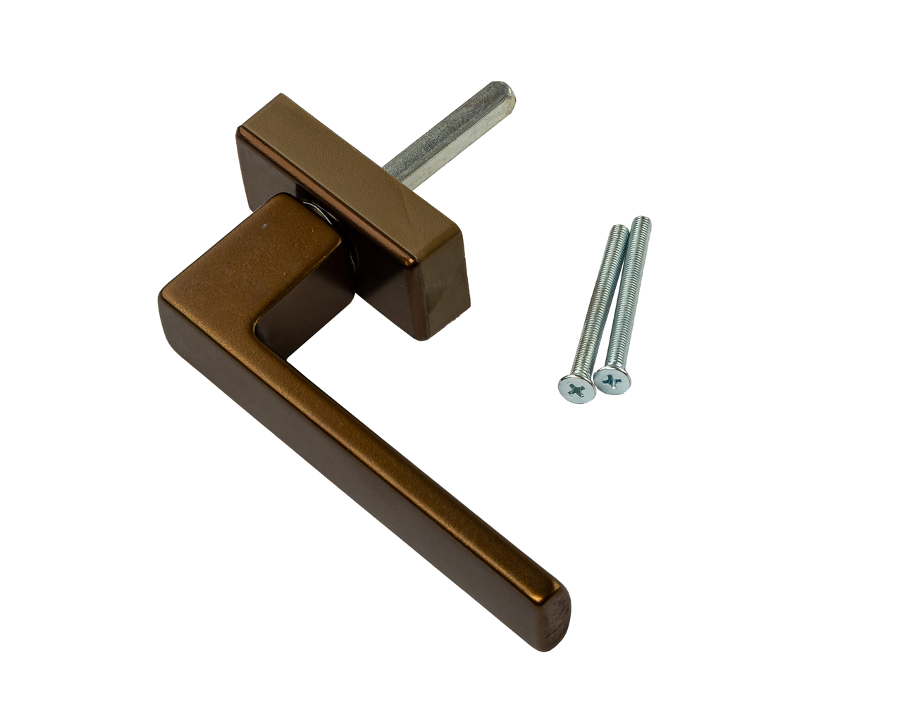 Ручка оконная Internika RIO, 45 мм, 45°, 2 винта, бронза. Рис. 1