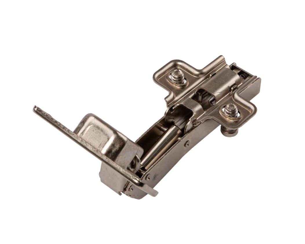 Петля угловая +45 Clip-On с доводчиком, 87 гр, с монтажной планкой H=2 мм в сборе, с предустановленными евровинтами , 45 мм, 35 мм чашка. Рис. 2