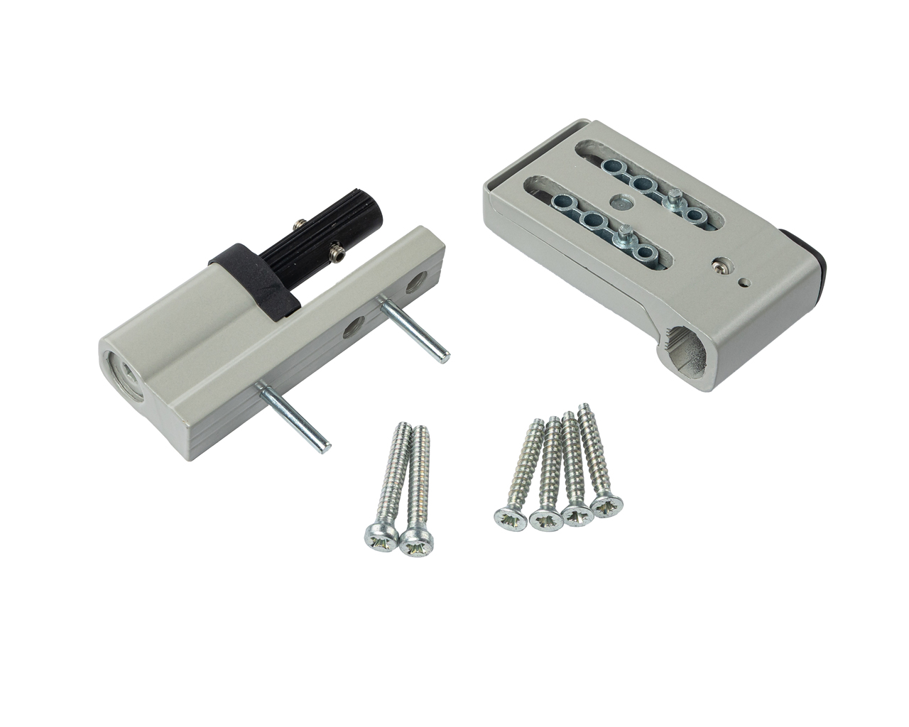 Петля дверная Elementis K-V (15-20 мм), на 120кг., серый RAL9006 (заглушки чёрн.). Рис. 2