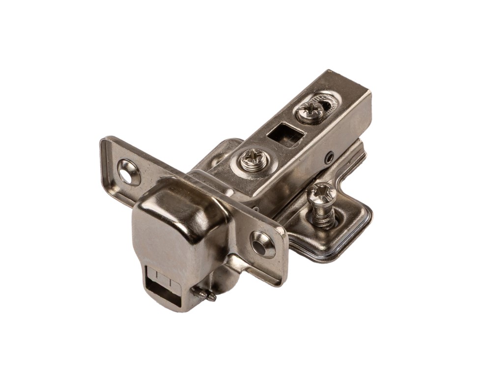 Петля смежная Clip-On с доводчиком, 84 гр, с монтажной планкой H=2 мм в сборе, с предустановленными евровинтами, 45 мм, 35 мм чашка. Рис. 3