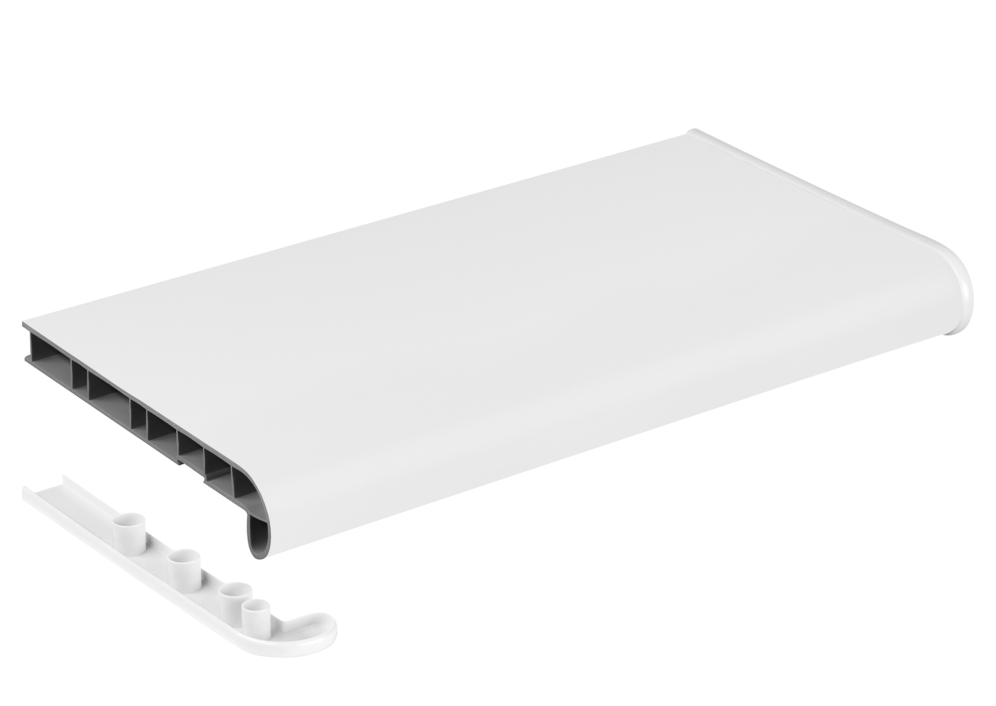 Подоконник пластиковый Витраж+ Стиль /350/ белый /6,0м/. Рис. 3