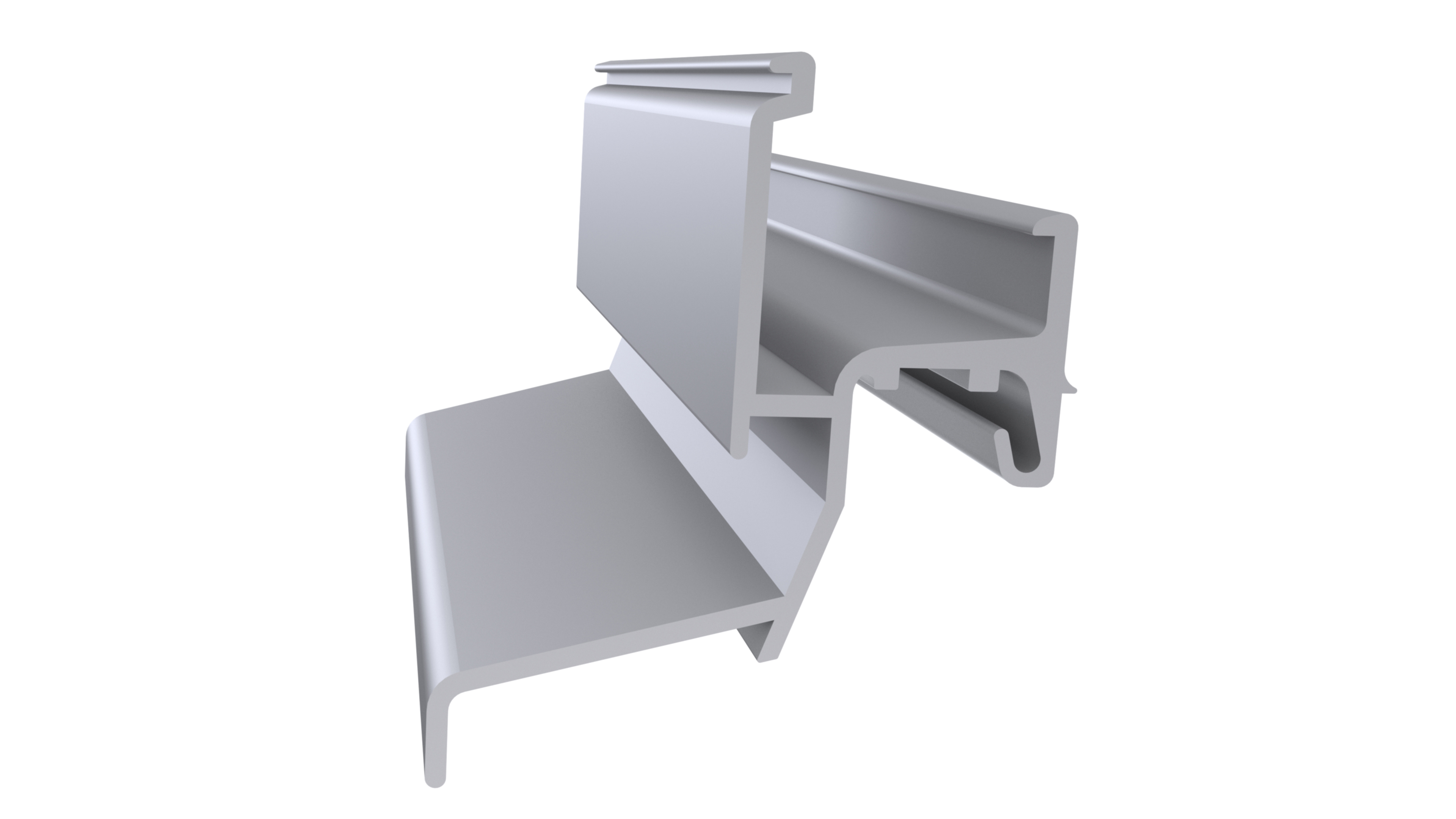 Профиль водоотводный (N22/34F), алюминий, неокрашенный. Рис. 1